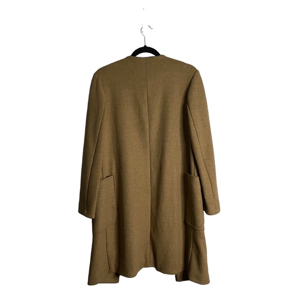 M&S Collection Women's Camel Open Front Soft Wool Knit Overcoat - Picture 8 of 10